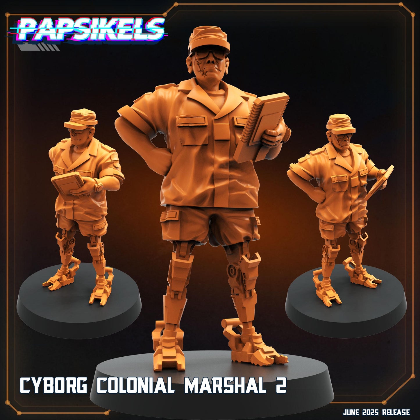 Cyborg Colonial Marshall (sculpted by Papsikels)