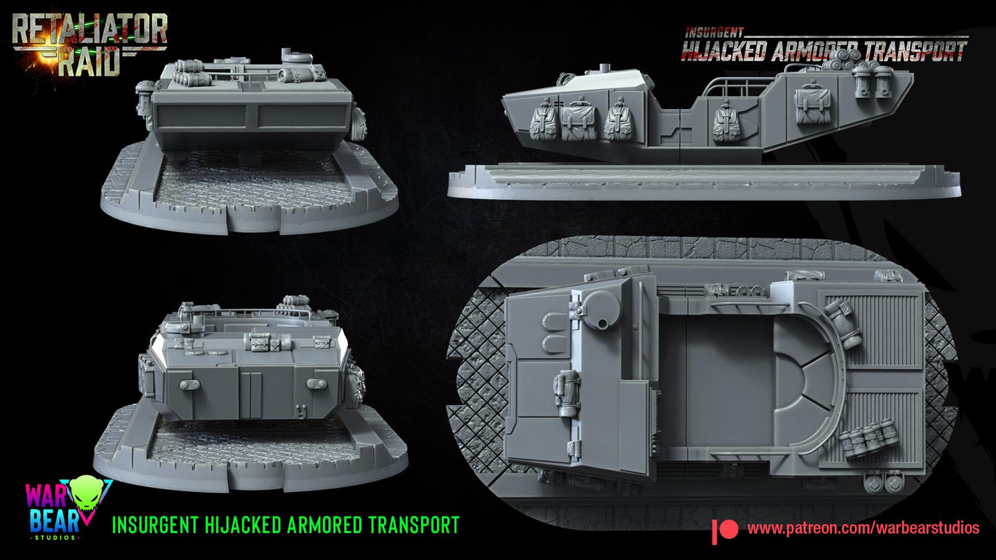Insurgent Hijacked Armored Transport (Sculpted by War Bear Studios)