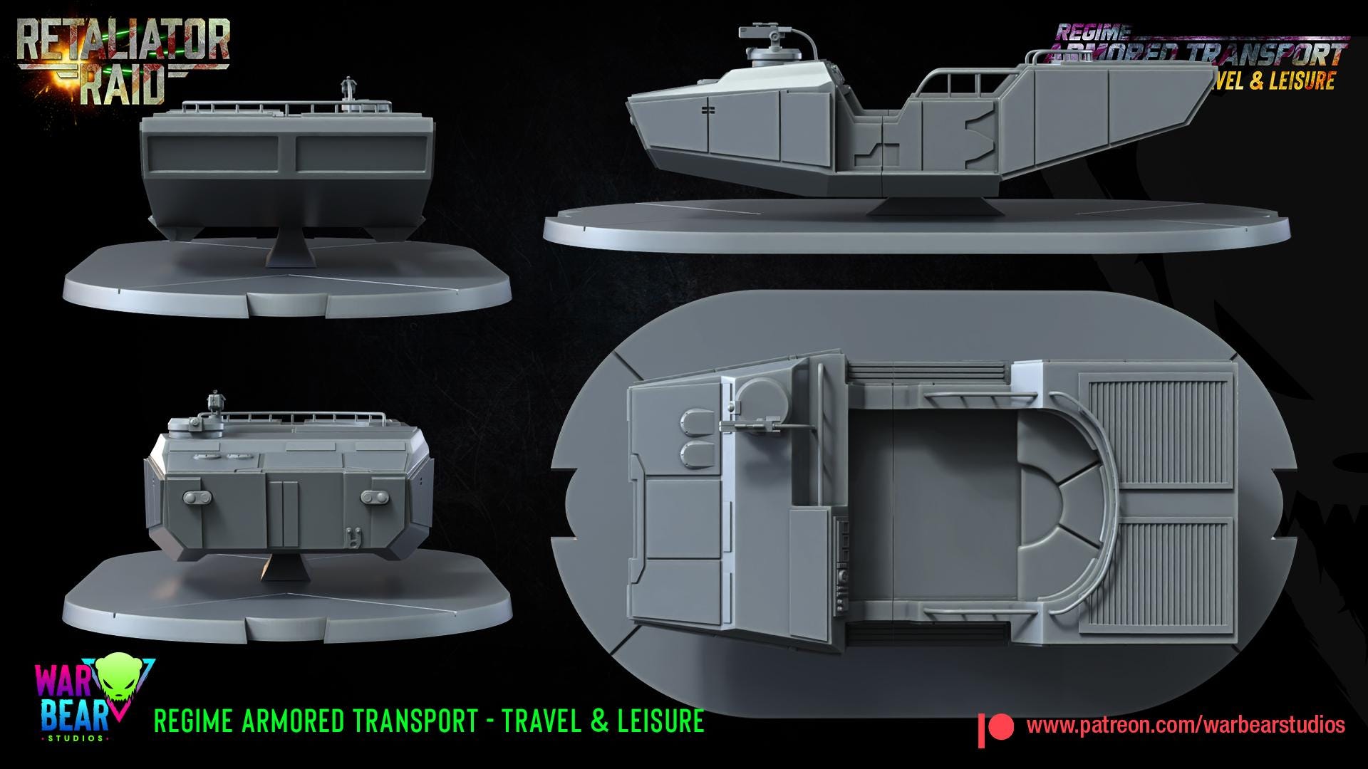 Regime Armoured Transport - Travel and Leisure (Sculpted by War Bear Studios)