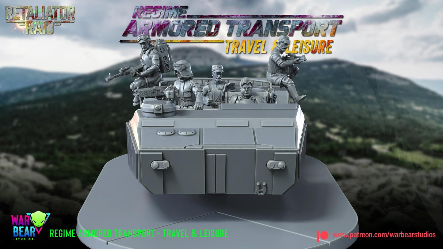 Regime Armoured Transport - Travel and Leisure (Sculpted by War Bear Studios)