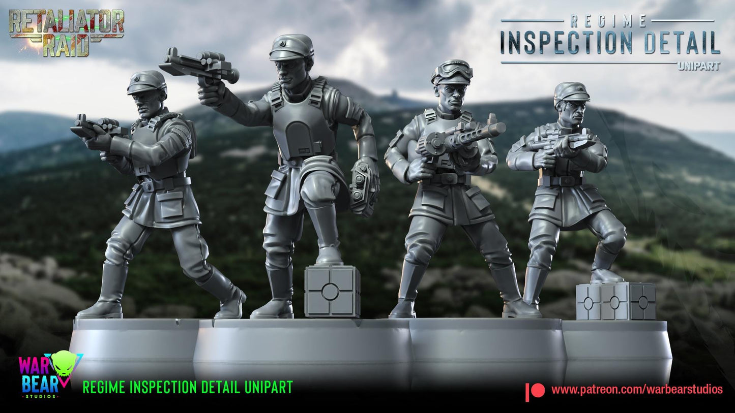 Regime Inspection Detail - set of 8 (Sculpted by War Bear Studios)