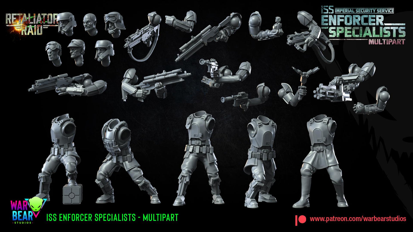 ISS Enforcer Specialists - set of 5 (Sculpted by War Bear Studios)