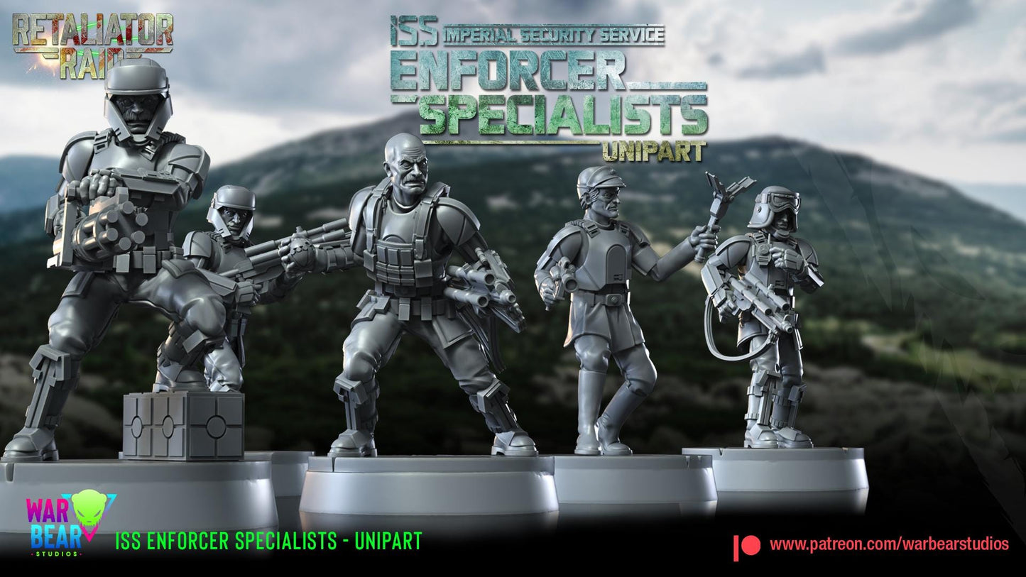 ISS Enforcer Specialists - set of 5 (Sculpted by War Bear Studios)