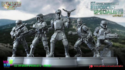 ISS Enforcer Specialists - set of 5 (Sculpted by War Bear Studios)