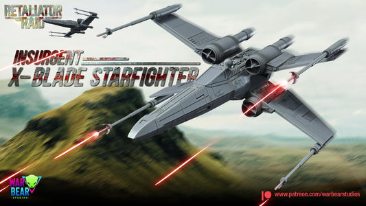 Insurgent X-Blade Starfighter (Sculpted by War Bear Studios)