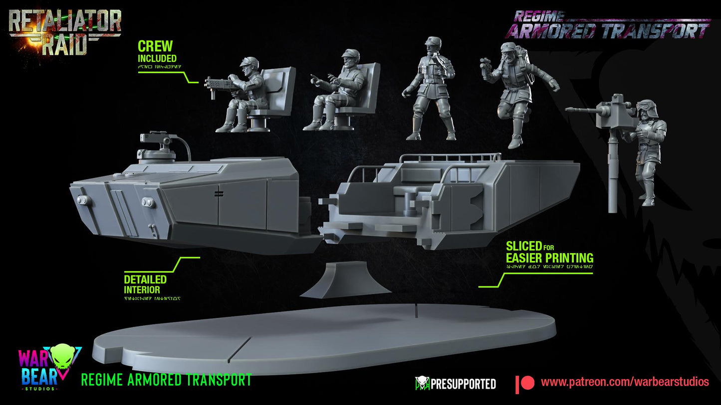 Regime Armoured Transport (Sculpted by War Bear Studios)