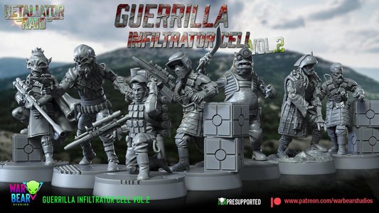 Guerrilla Infiltrators - set of 7 (Sculpted by War Bear Studios)