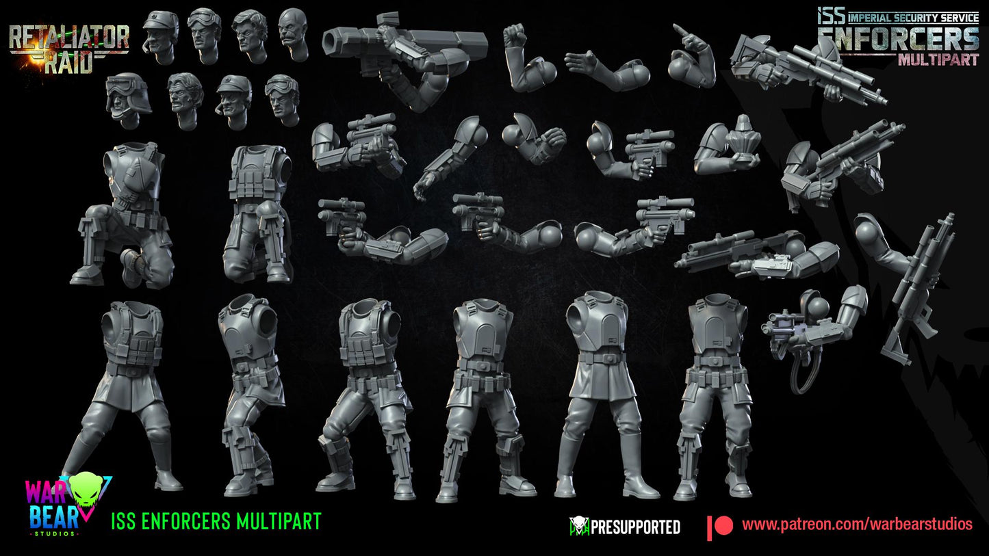 ISS Enforcers - set of 8 (Sculpted by War Bear Studios)