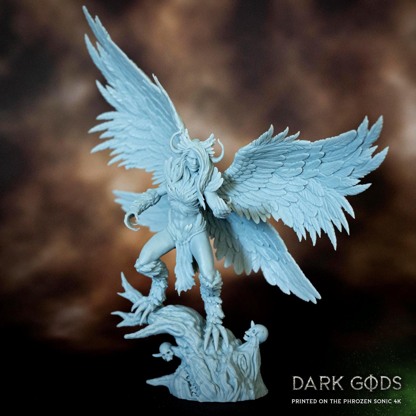 Lanfear The Harpy Queen on 60mm base - Sculpted by Dark Gods