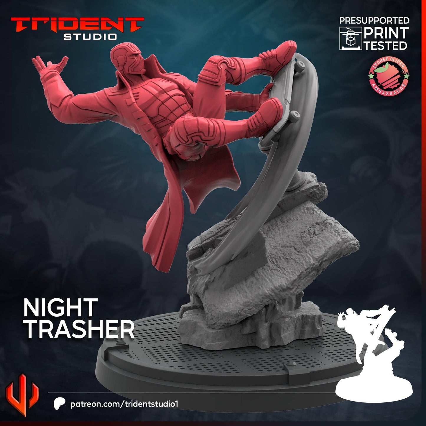Night Thrasher (Fan art sculpted by Trident Studio) (Crisis Protocol Proxy/Alternative)