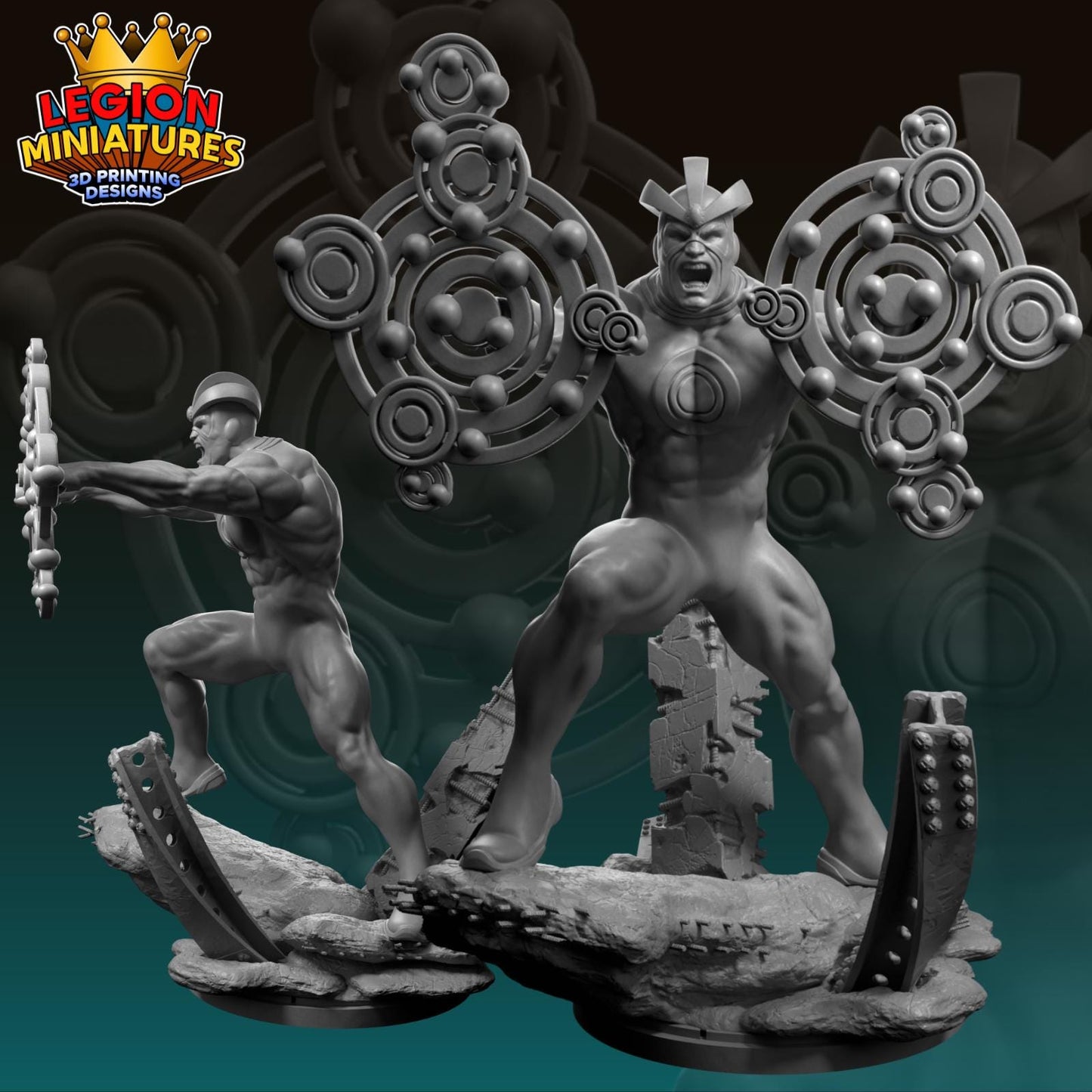 Havok Fan-Art 40mm Miniature (Sculpted by Legion Miniatures) (Crisis Protocol Proxy/Alternative)