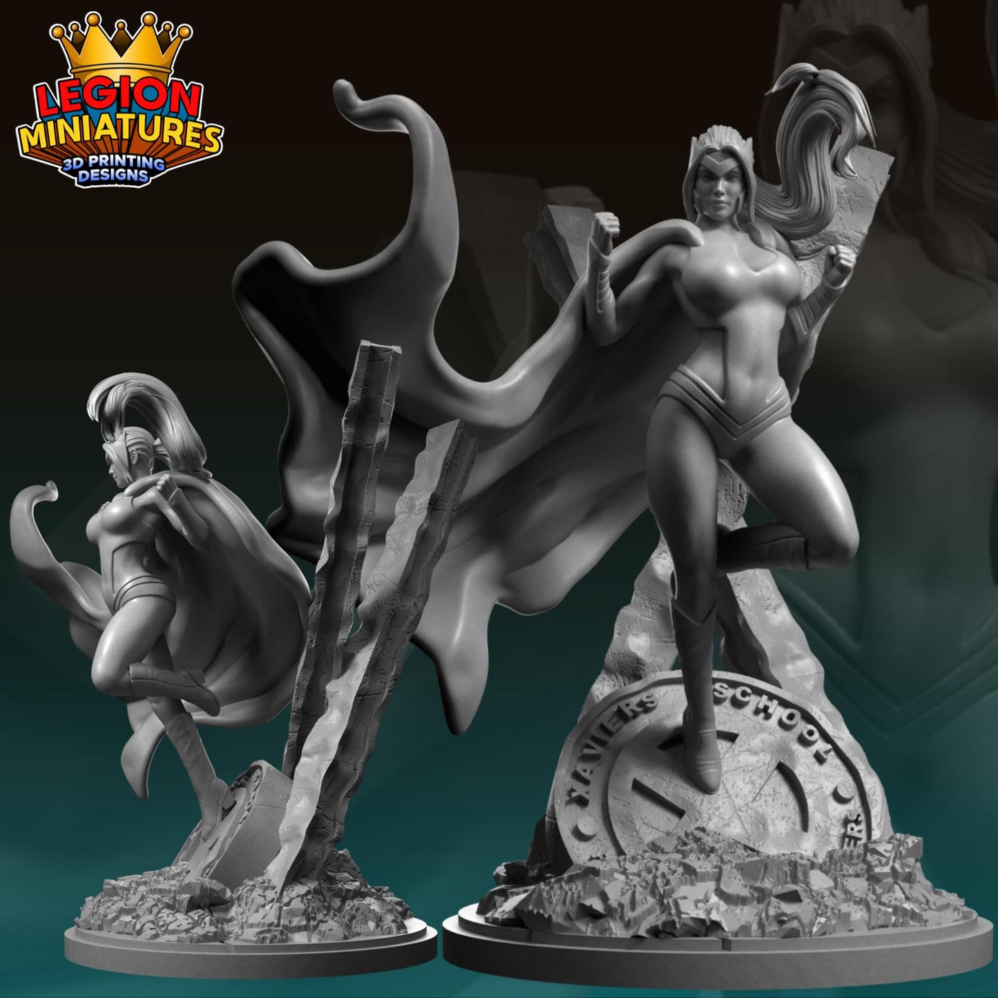 Polaris Fan-Art 40mm Miniature (Sculpted by Legion Miniatures) (Crisis Protocol Proxy/Alternative)