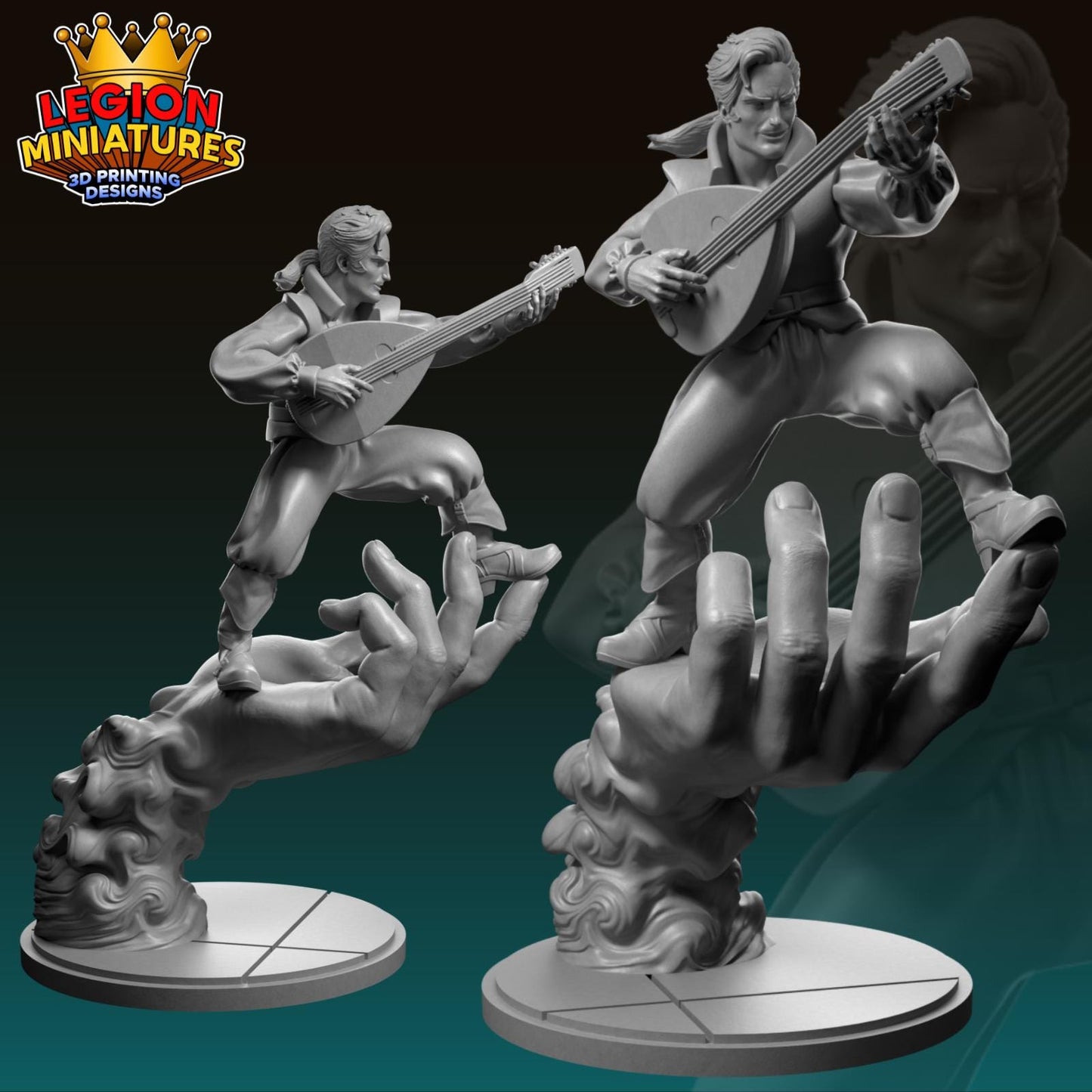 Scanlan Fan-Art 40mm Miniature (Sculpted by Legion Miniatures) (Crisis Protocol Proxy/Alternative)