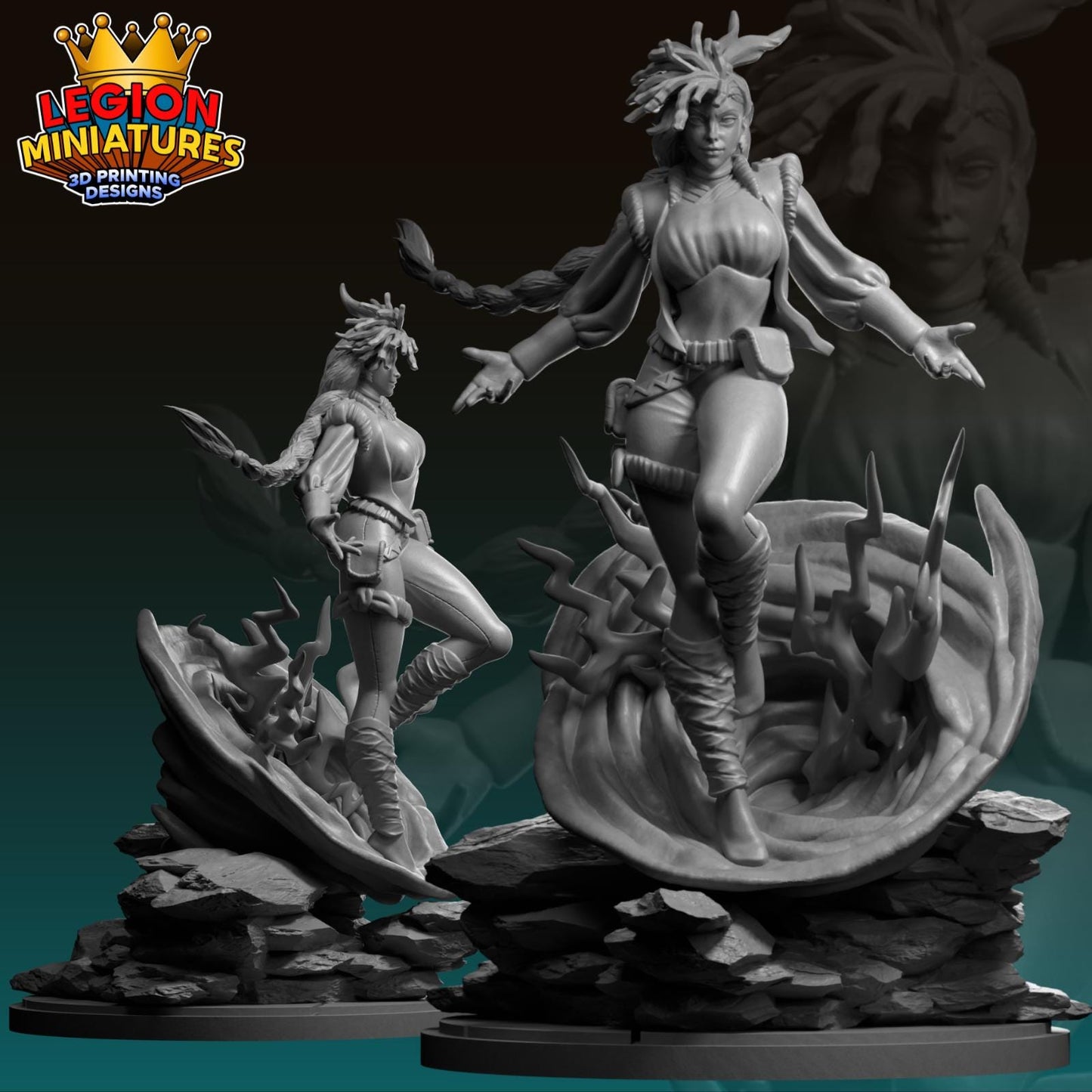 Ultimate Storm Fan-Art 40mm Miniature (Sculpted by Legion Miniatures) (Crisis Protocol Proxy/Alternative)