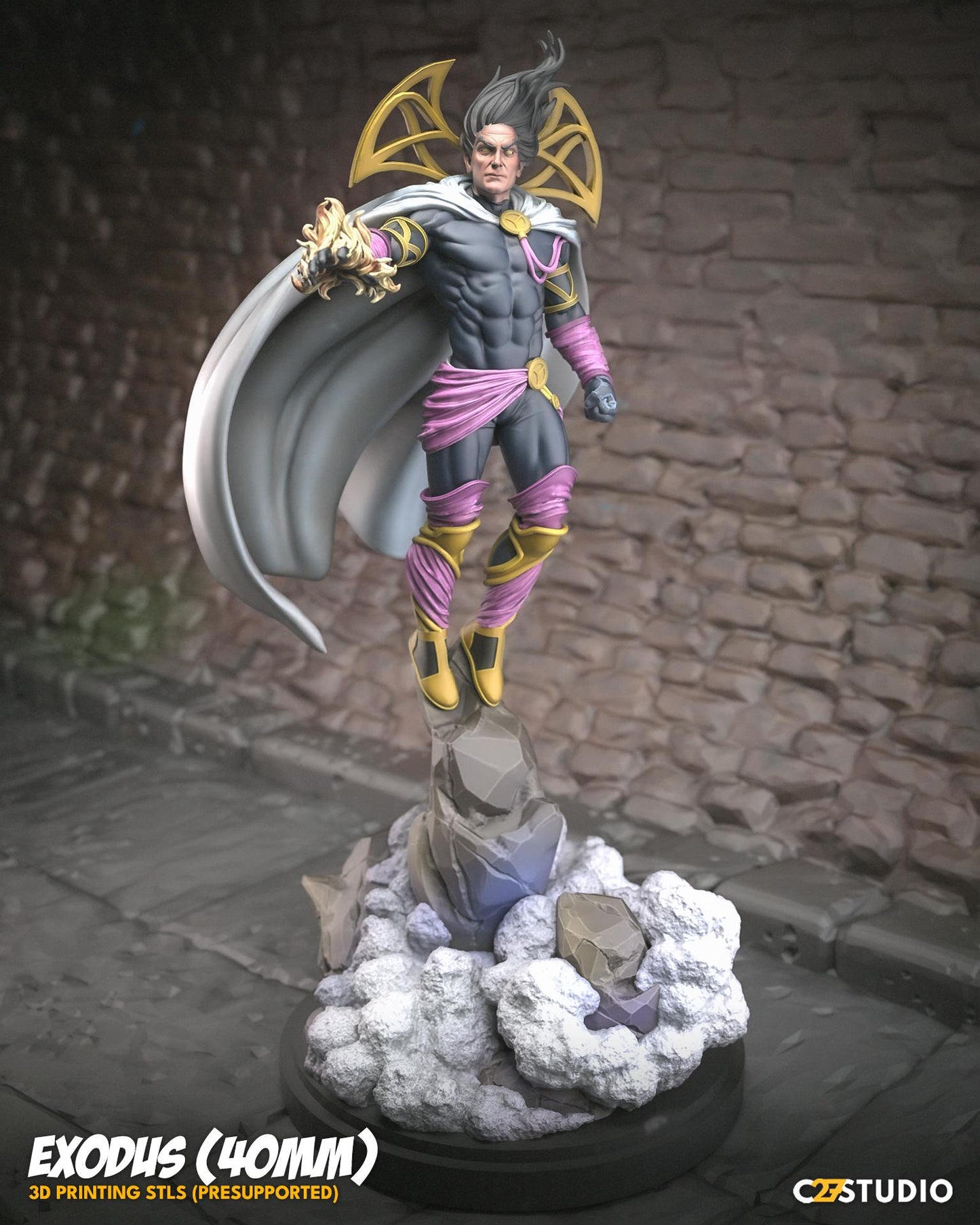 Exodus / Faithfire 40mm miniature (sculpted by C27 collectibles) (Crisis Protocol Proxy/Alternative)
