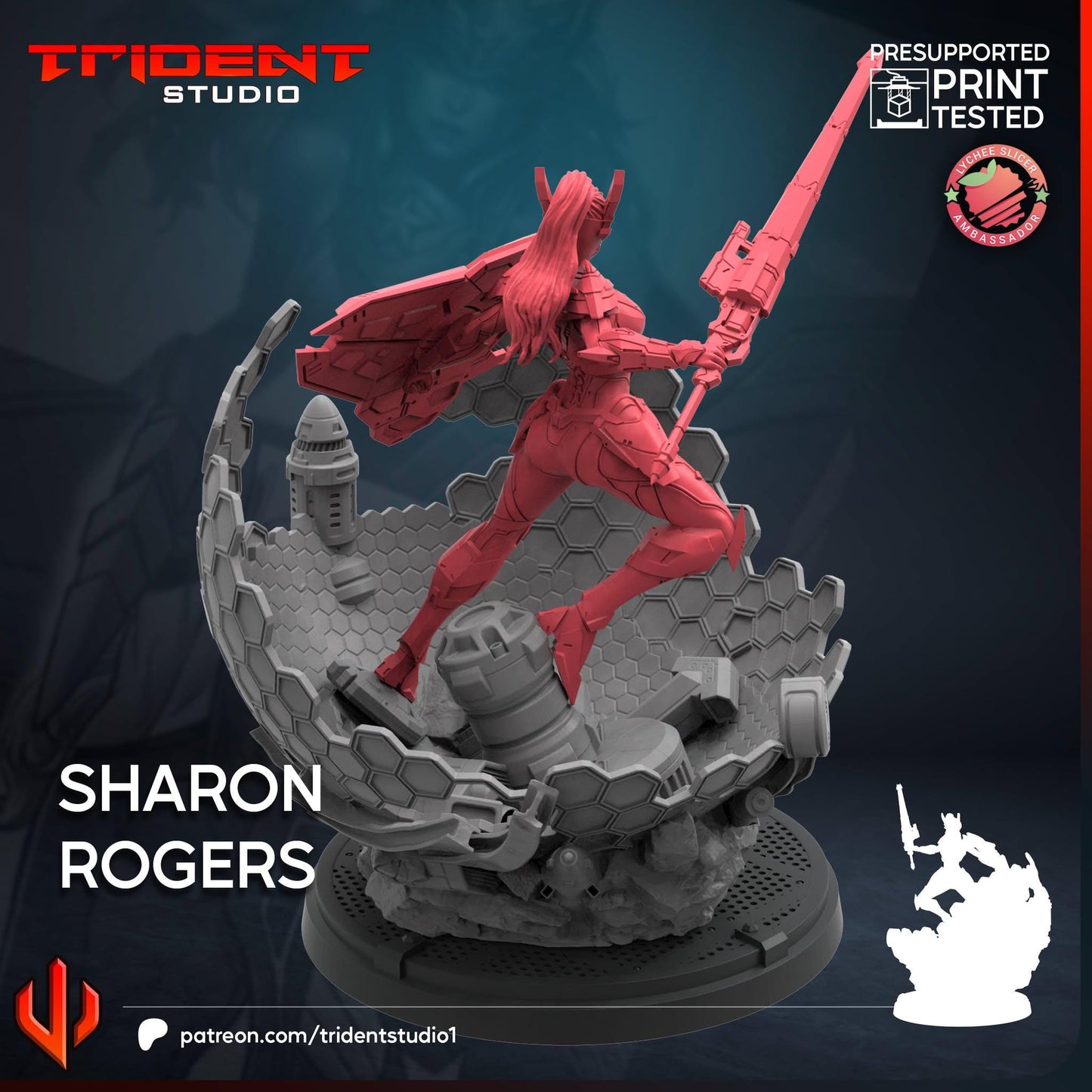 Sharon Rogers - (Fan art sculpted by Trident Studio) (Crisis Protocol Proxy/Alternative)