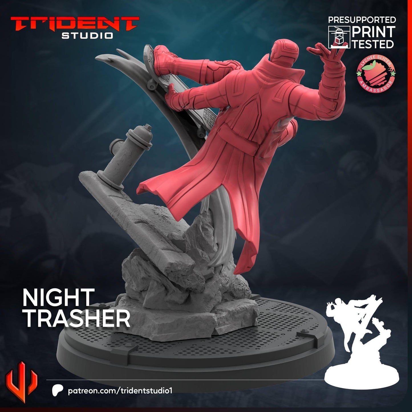 Night Thrasher (Fan art sculpted by Trident Studio) (Crisis Protocol Proxy/Alternative)