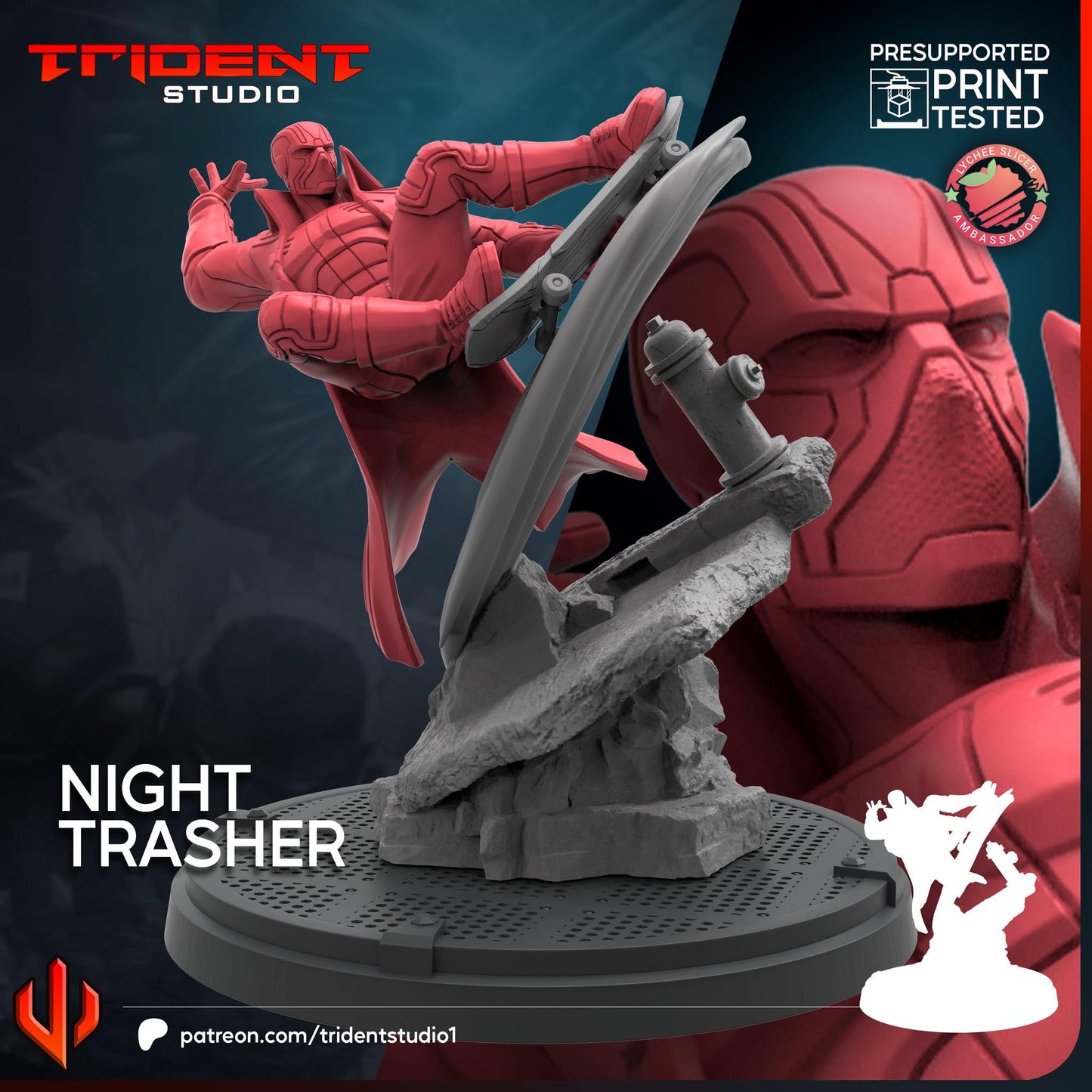 Night Thrasher (Fan art sculpted by Trident Studio) (Crisis Protocol Proxy/Alternative)