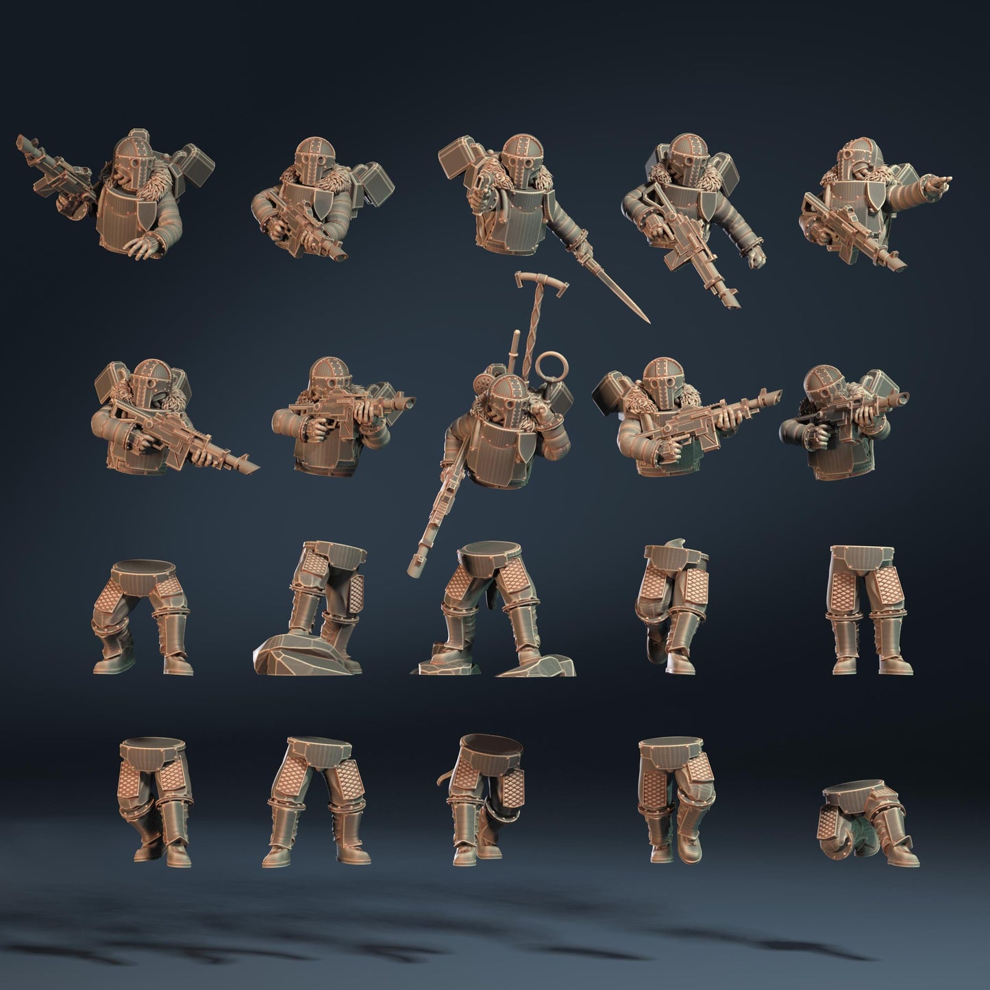 Lunar Auxilia Drop Trooper Section (10) (sculpted by That Evil One)