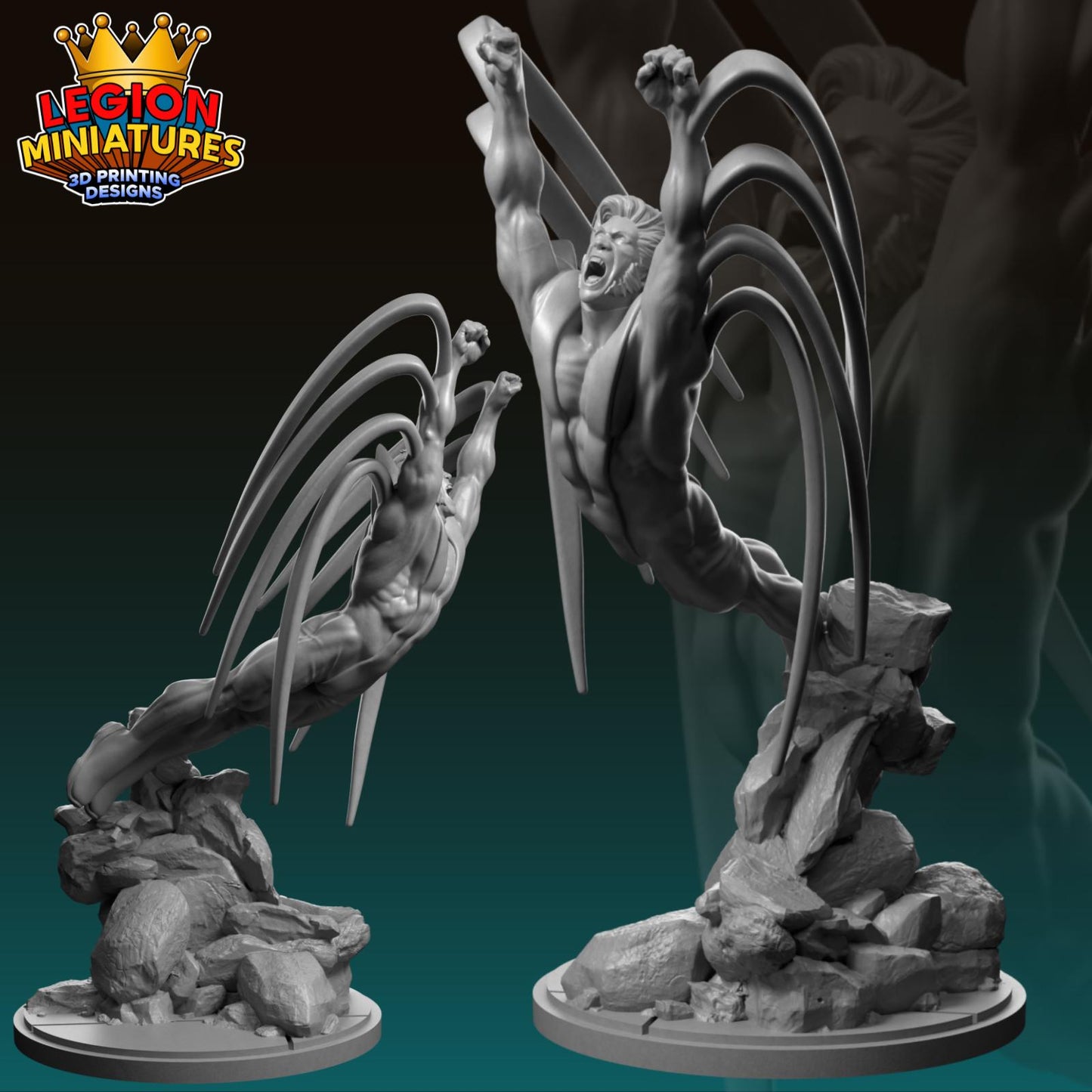 Banshee - Age of Apocalypse Fan-Art 40mm Miniature (Sculpted by Legion Miniatures) (Crisis Protocol Proxy/Alternative)