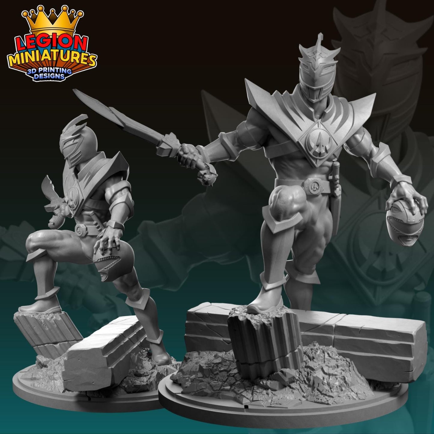 Drakkon Fan-Art 40mm Miniature (Sculpted by Legion Miniatures) (Crisis Protocol Proxy/Alternative)