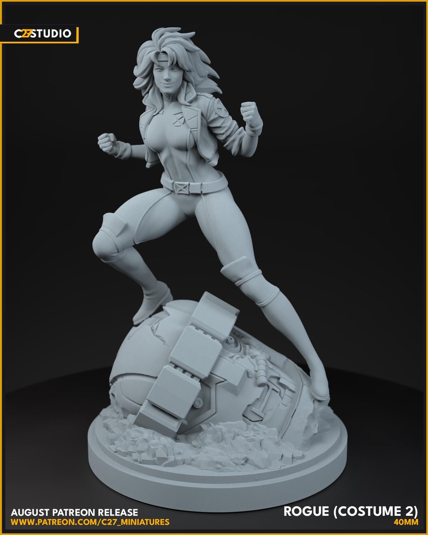 Rogue 97 - 40mm miniature (sculpted by C27 collectibles) (Crisis Protocol Proxy/Alternative)