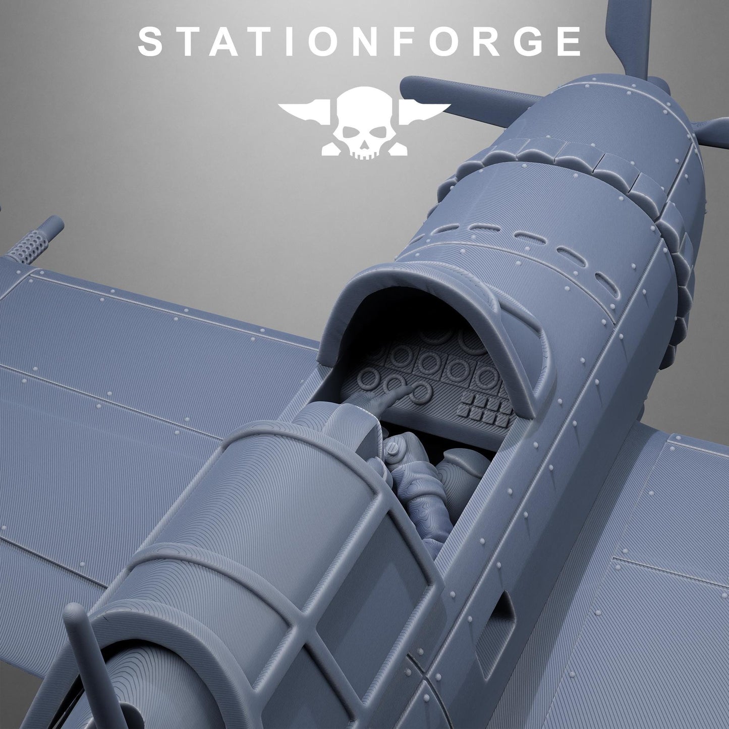 FreeGuard Thunderbolt Plane (sculpted by Stationforge)