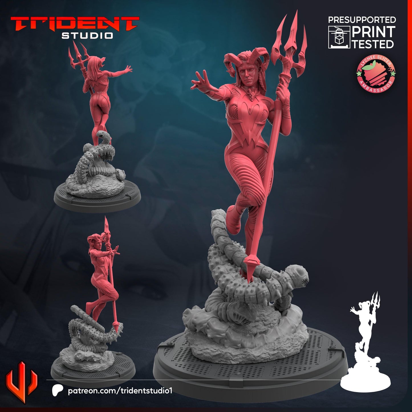Satana Hellstorm (Fan art sculpted by Trident Studio) (Crisis Protocol Proxy/Alternative)