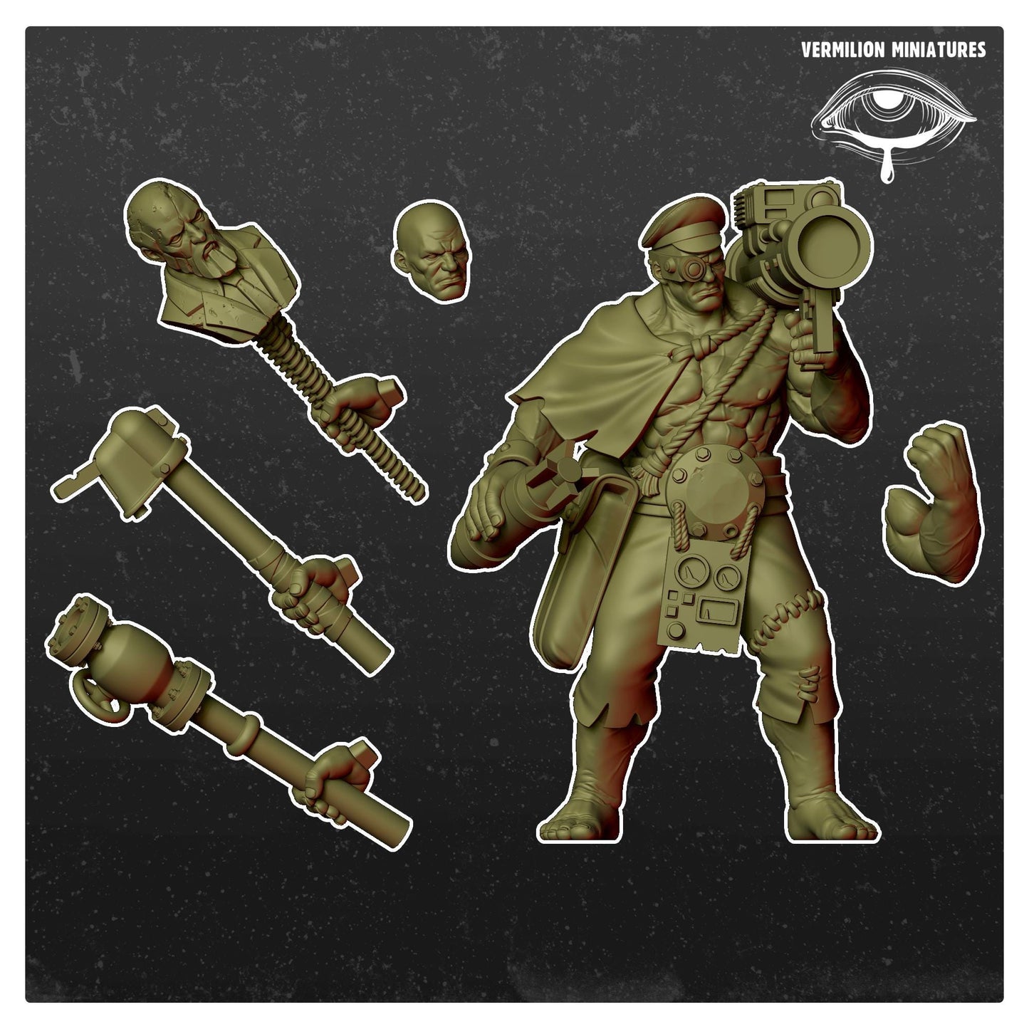 Gunner 1 - Overhumans (Sculpted by Vermillion Miniatures)