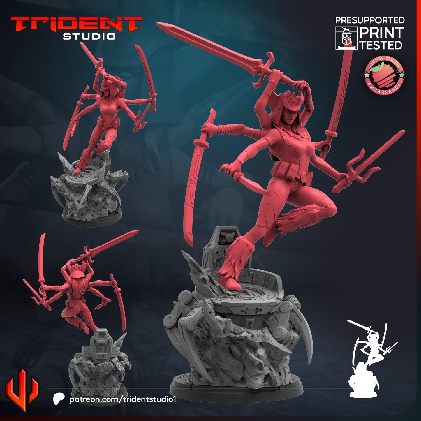 Spiral (Fan art sculpted by Trident Studio) (Crisis Protocol Proxy/Alternative)