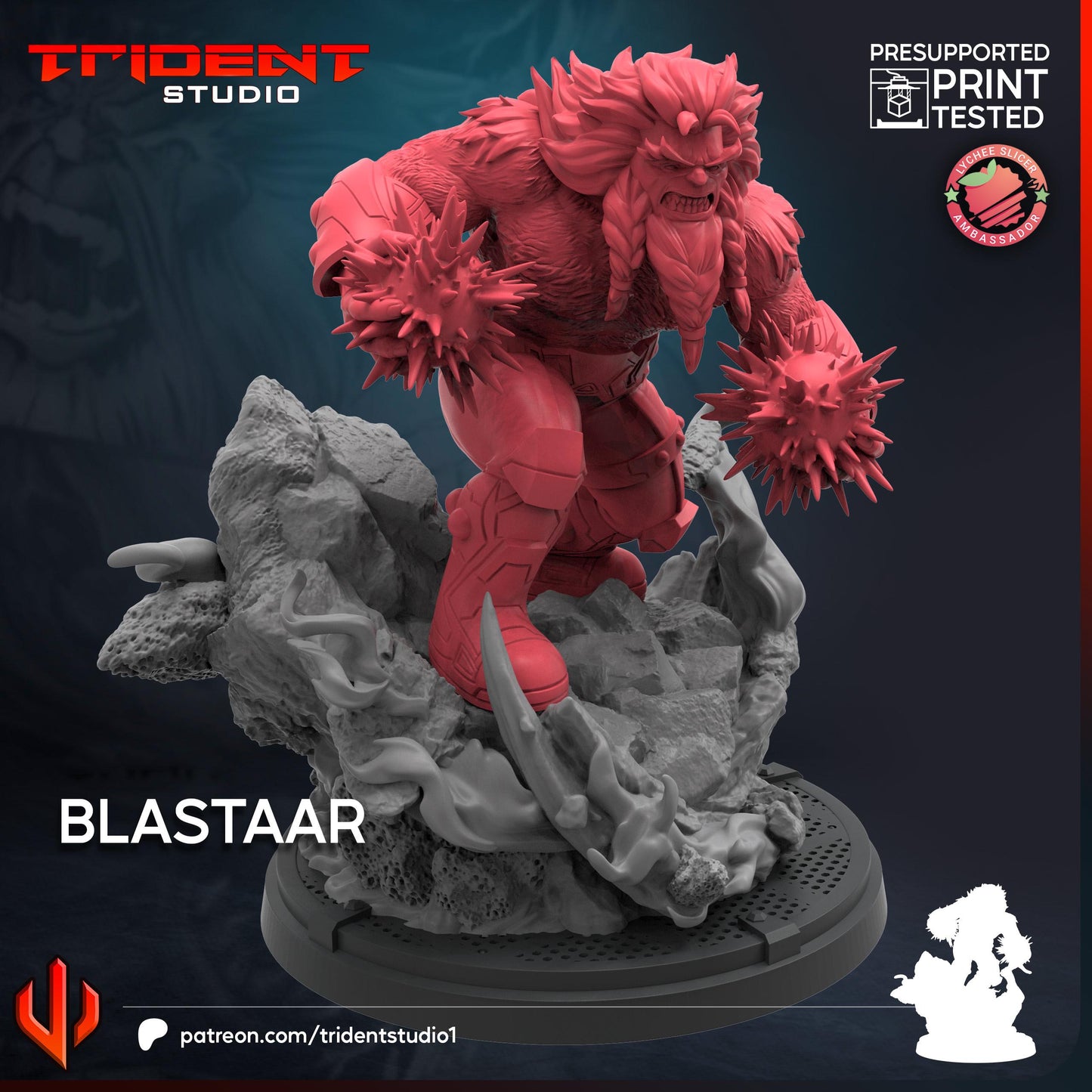 Blastaar (Fan art sculpted by Trident Studio) (Crisis Protocol Proxy/Alternative)