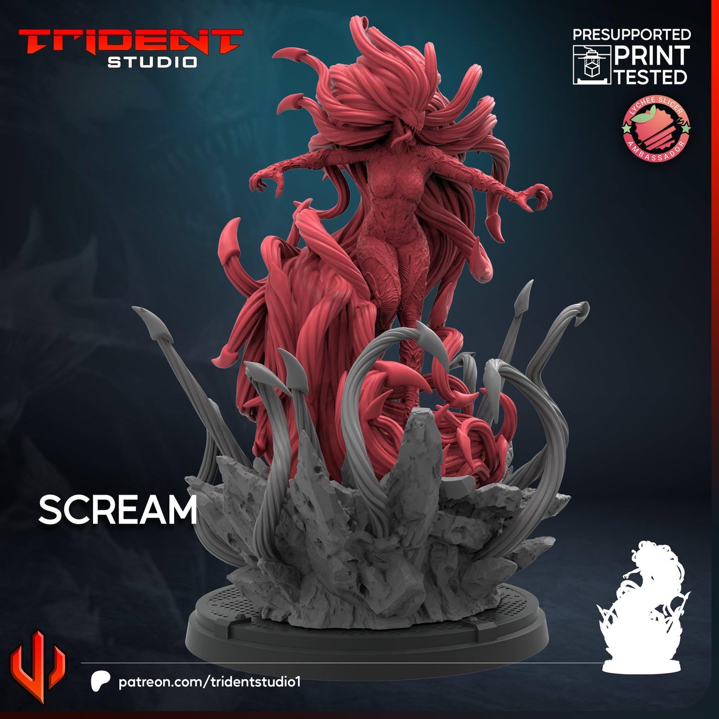 Scream (Fan art sculpted by Trident Studio) (Crisis Protocol Proxy/Alternative)