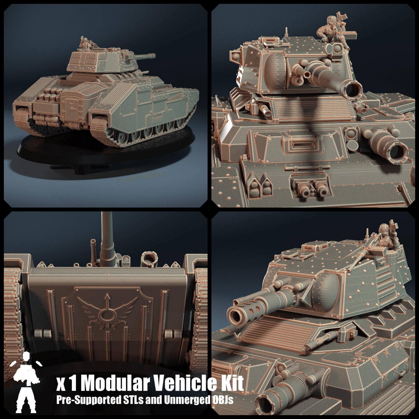 AT-93 Sunfish Super-Heavy - Regimental Auxilia (1) (sculpted by That Evil One)