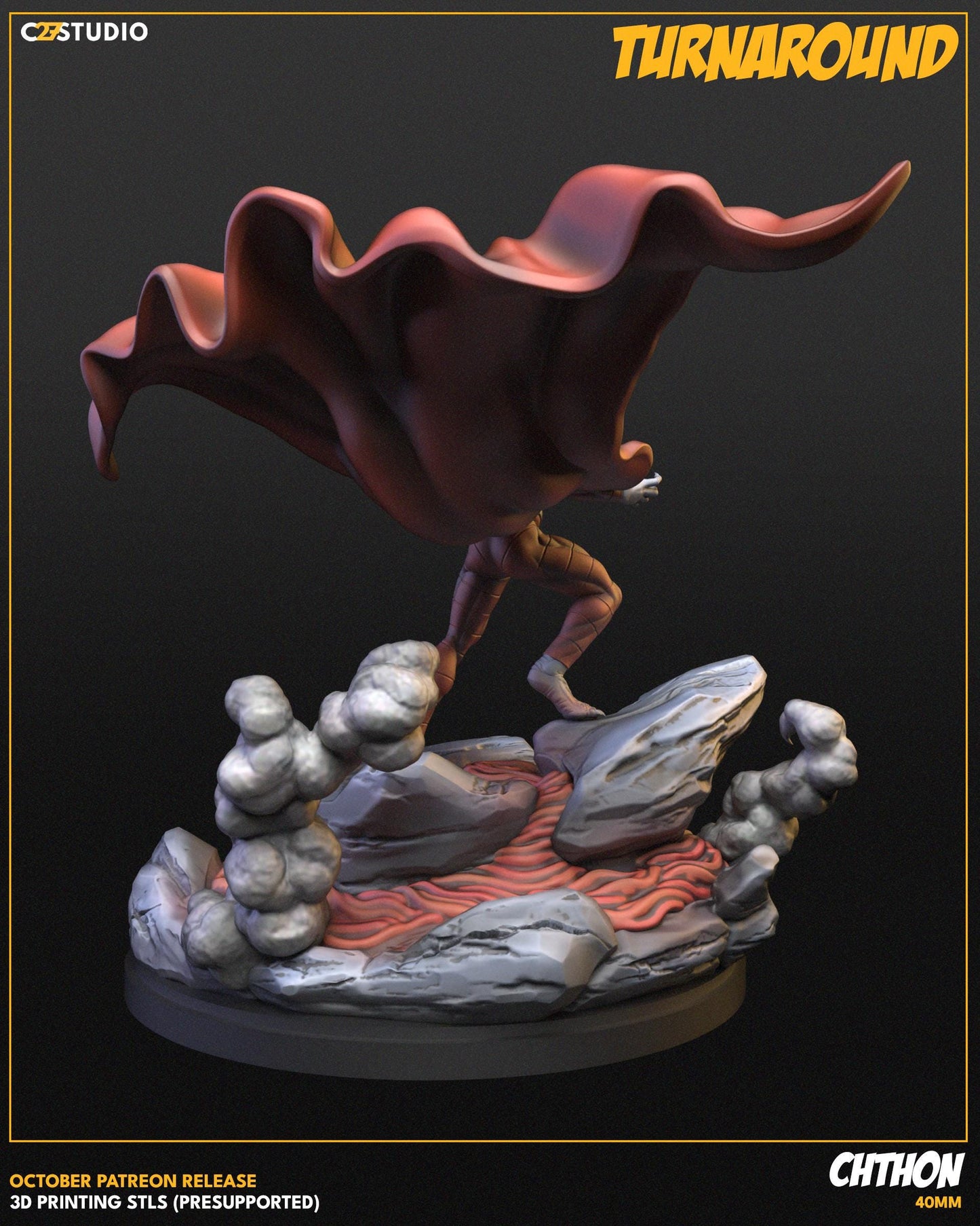 Cthon 40mm miniature (sculpted by C27 collectibles) (Crisis Protocol Proxy/Alternative)