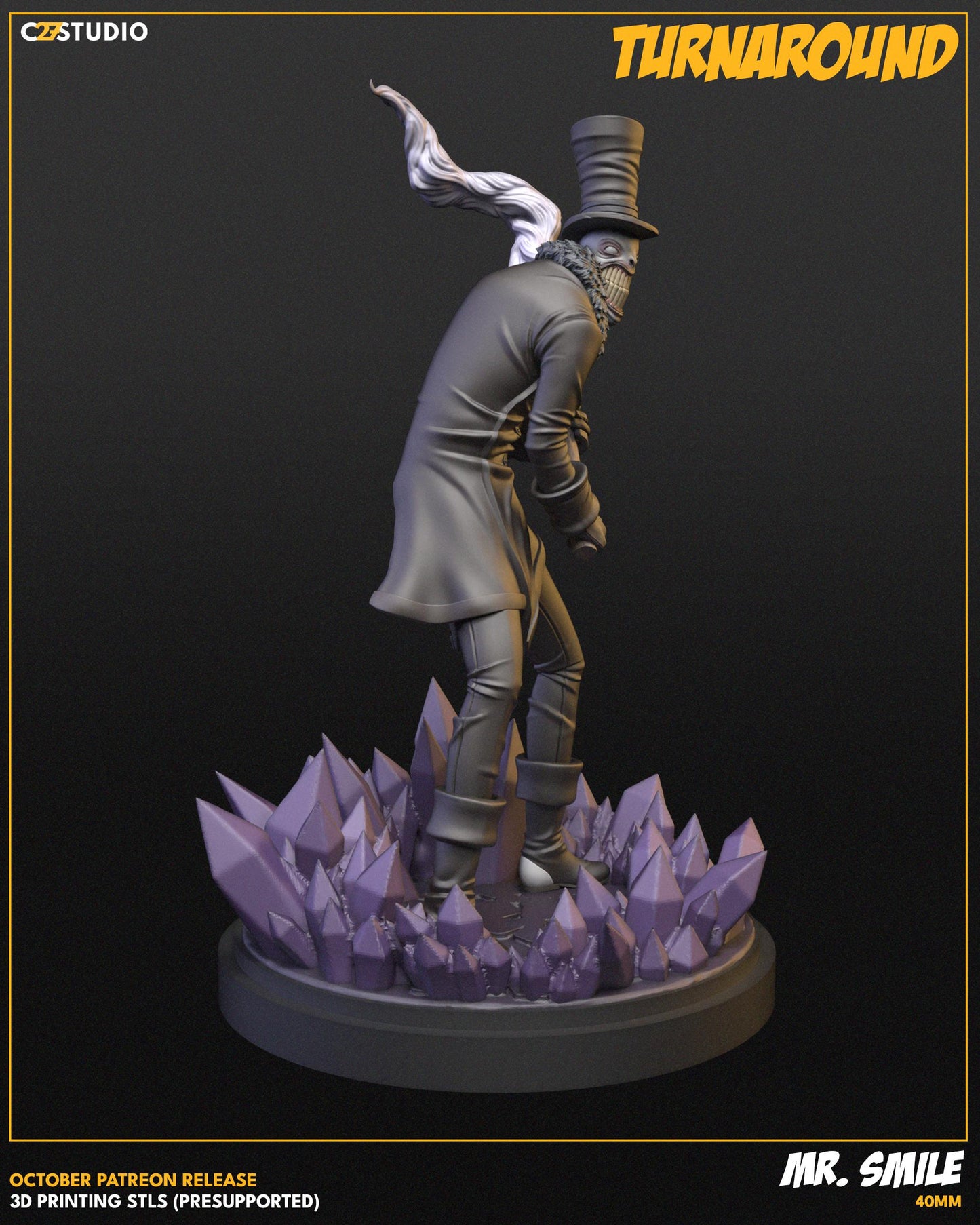 Mr Smile 40mm miniature (sculpted by C27 collectibles) (Crisis Protocol Proxy/Alternative)