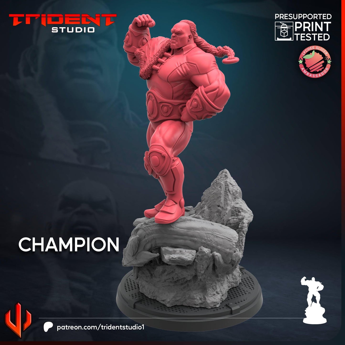 Champion (Fan art sculpted by Trident Studio) (Crisis Protocol Proxy/Alternative)
