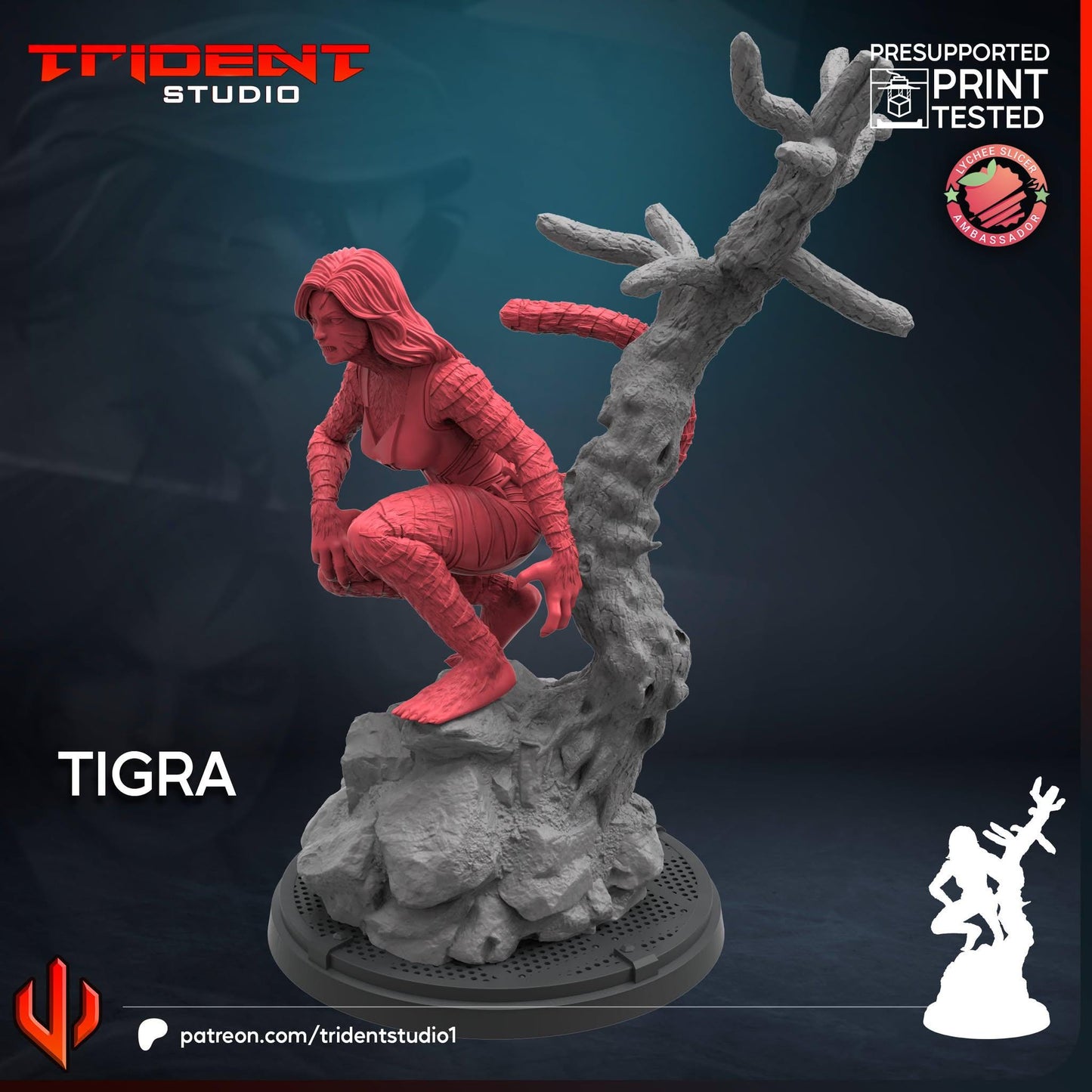 Tigra (Fan art sculpted by Trident Studio) (Crisis Protocol Proxy/Alternative)