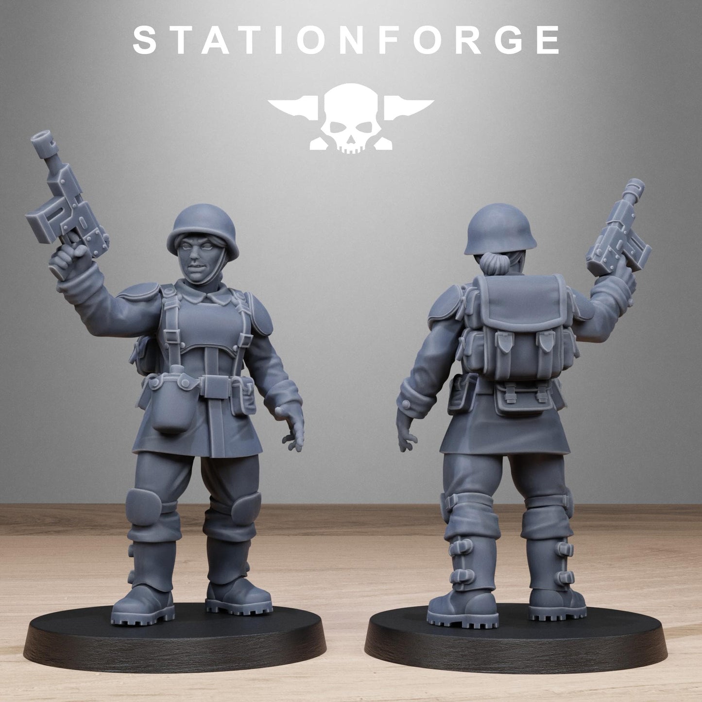 Free Guard Sisters - set of 10 (sculpted by Stationforge)