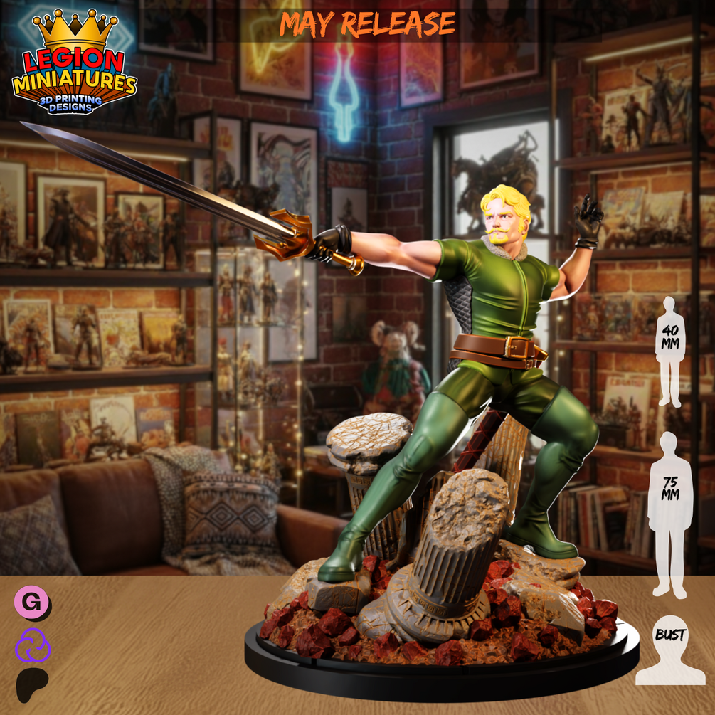 Fandral fan-art miniature by Legion Miniatures