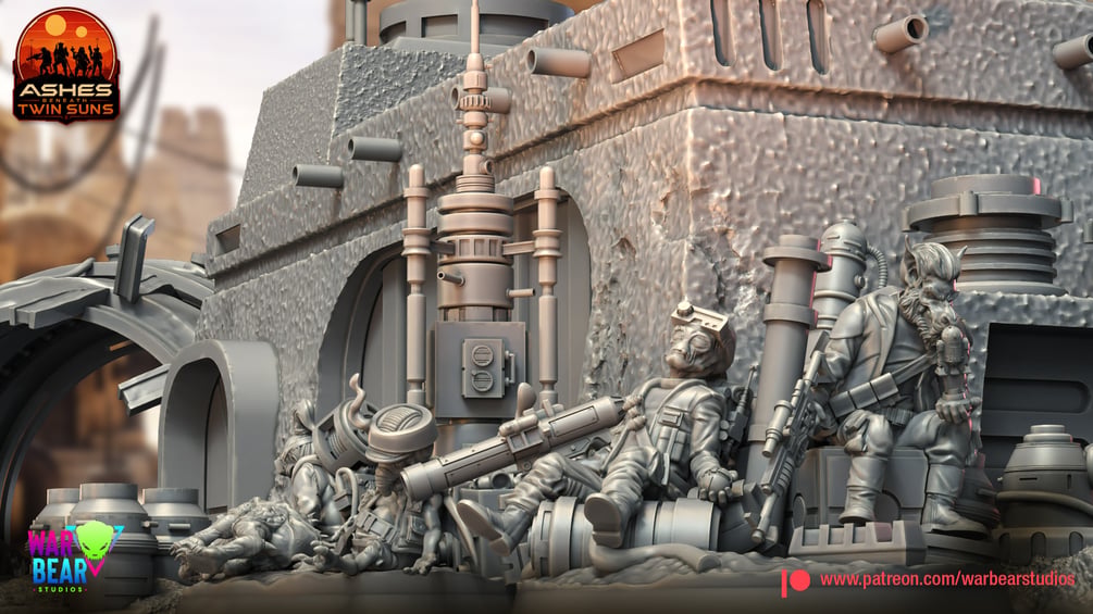 POI - Task Force Dustfall - Sacrifice - set of 3 (Sculpted by War Bear Studios)