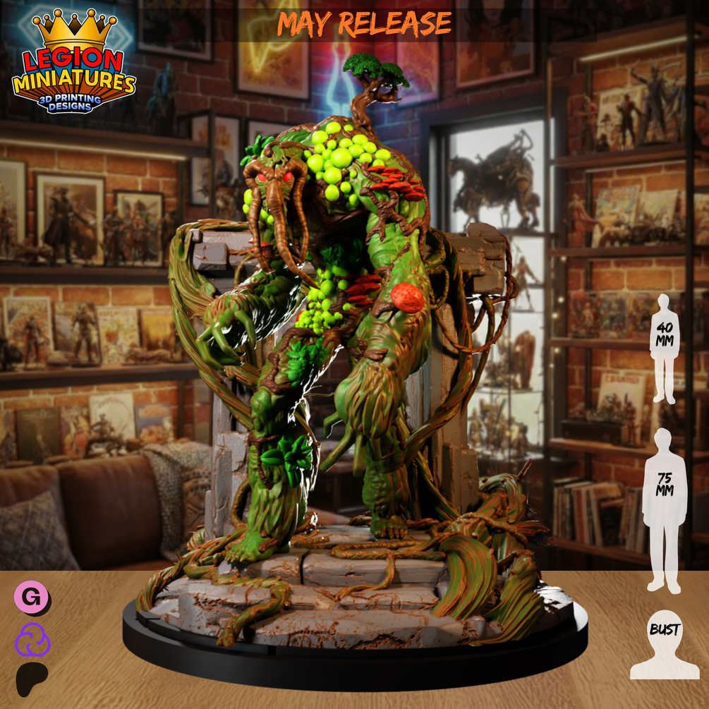 Man-Thing fan-art miniature by Legion Miniatures