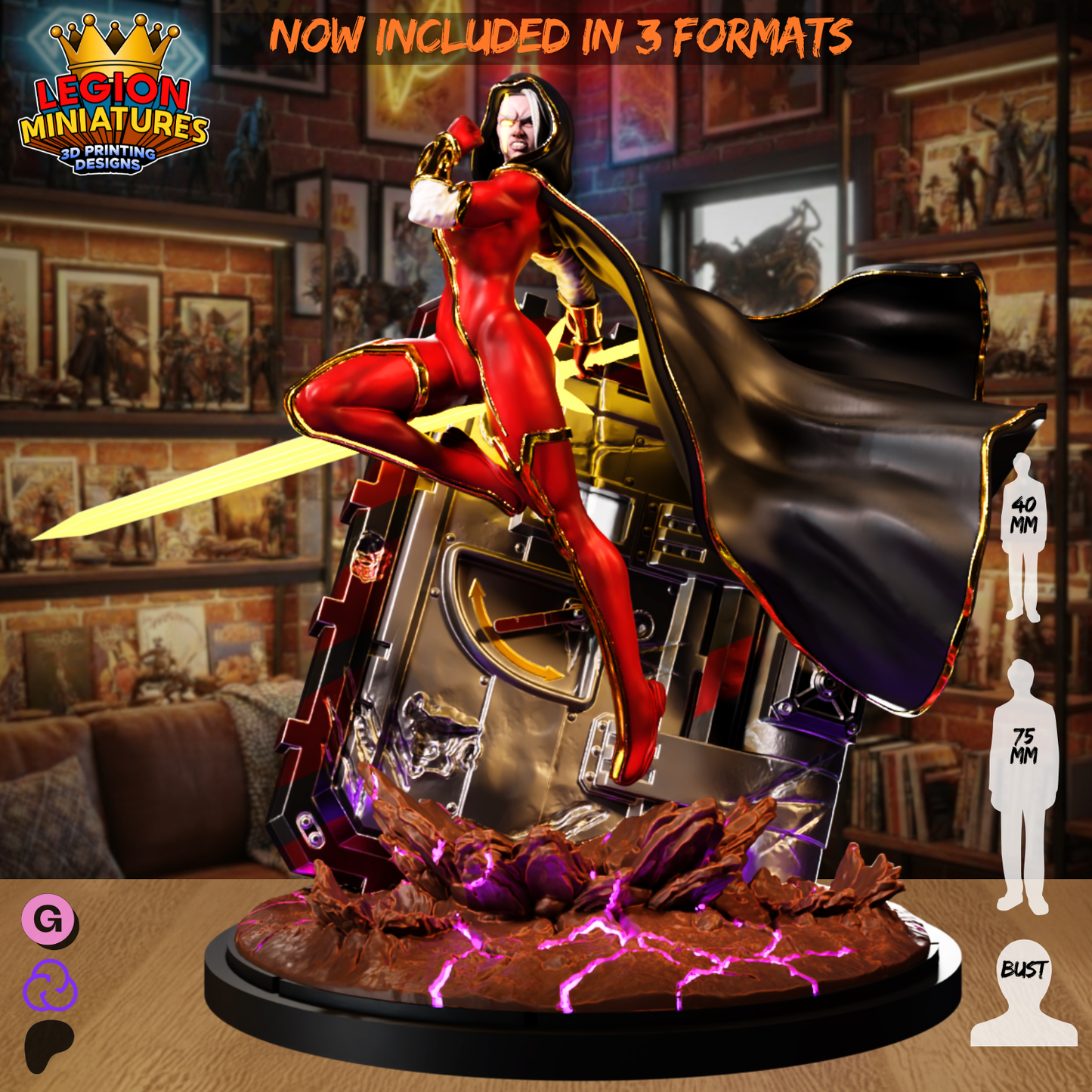 Phyla Vell (Sculpted by Legion Miniatures)