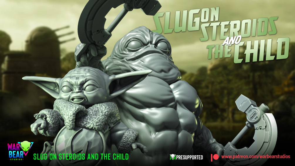 Slug on Steroids and The Child - set of 2 (Sculpted by War Bear Studios)