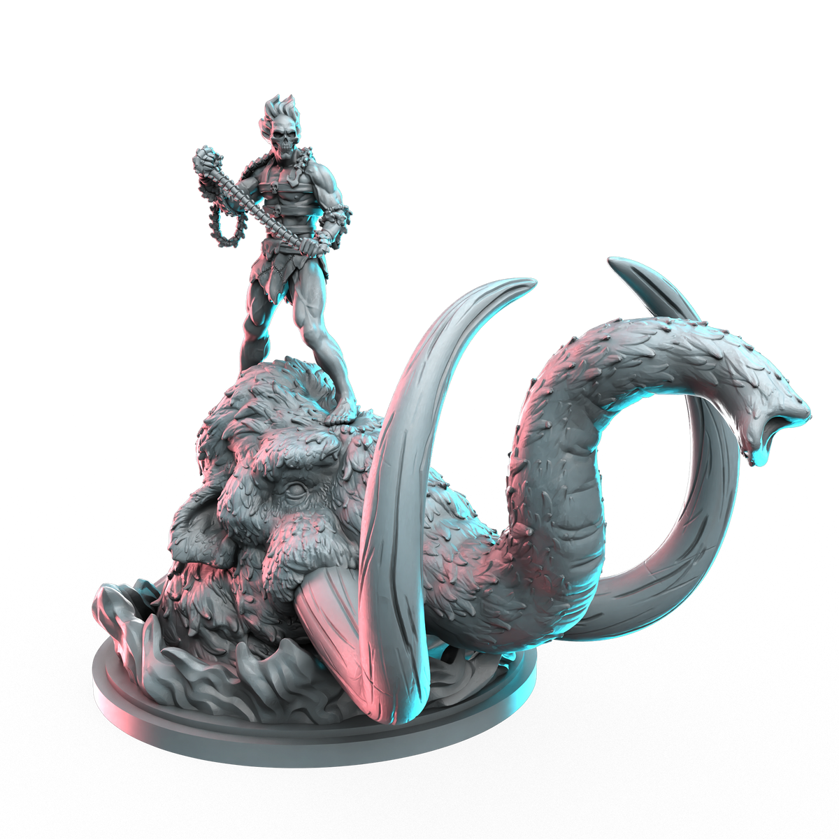Ghost Rider (1 Million BC) miniature render
