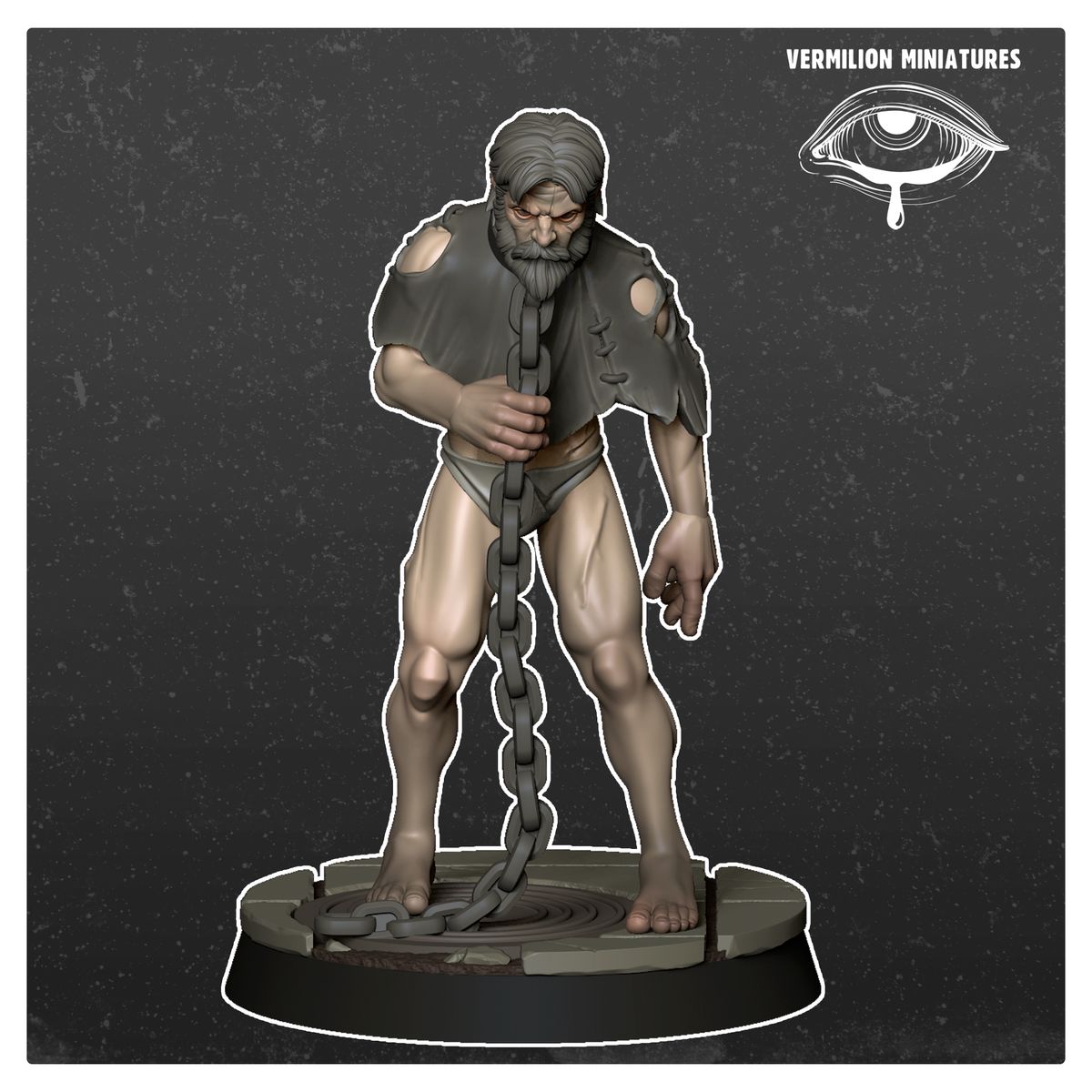The Pack Slave 32mm resin miniature by Vermilion Miniatures