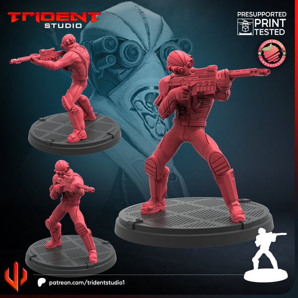 Hydra Sniper (Fan art sculpted by Trident Studio) (Crisis Protocol Proxy/Alternative)