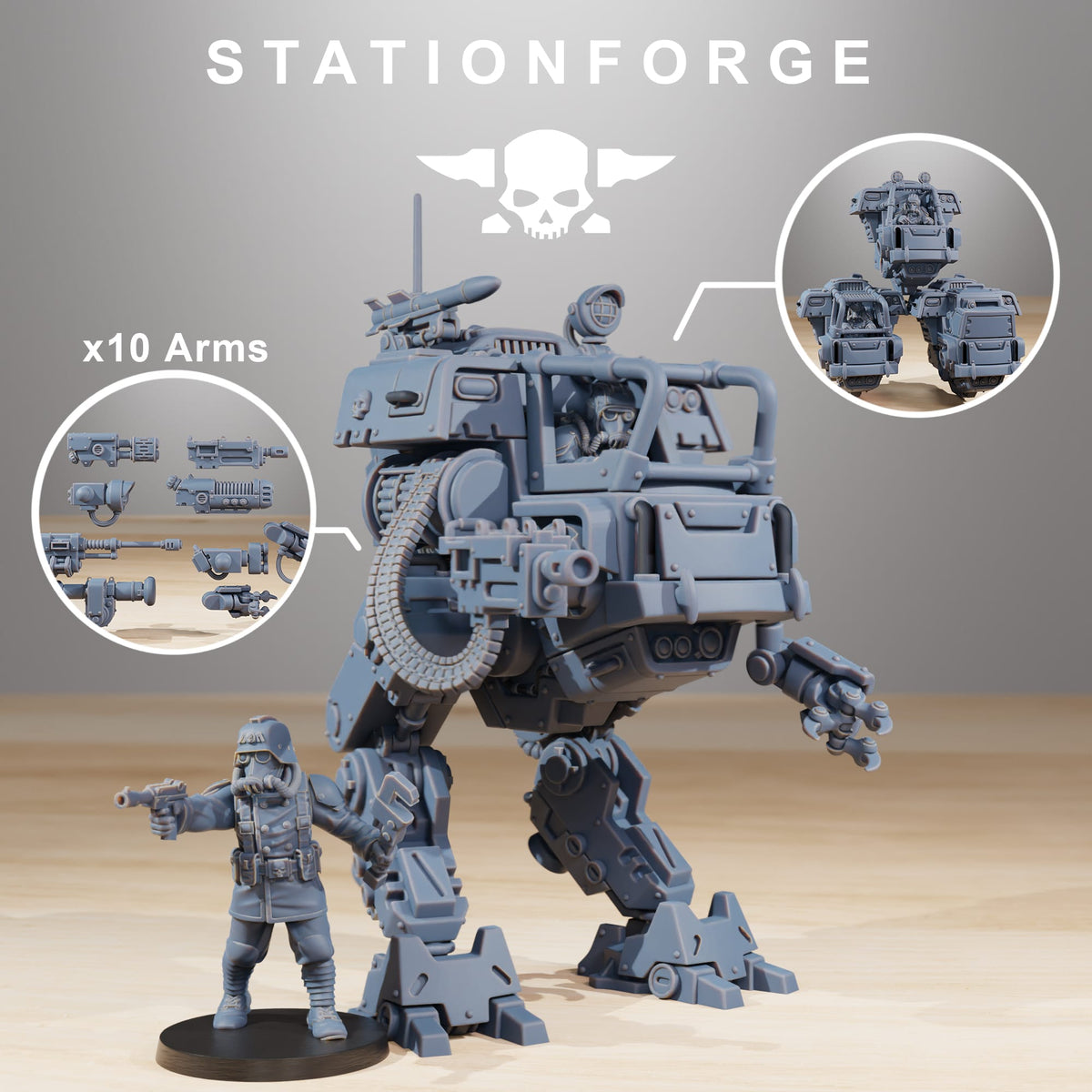 Grimguard Walker Mk1 by Stationforge
