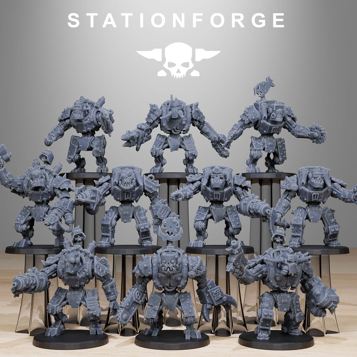 Orkaz Bots Infantry by Stationforge