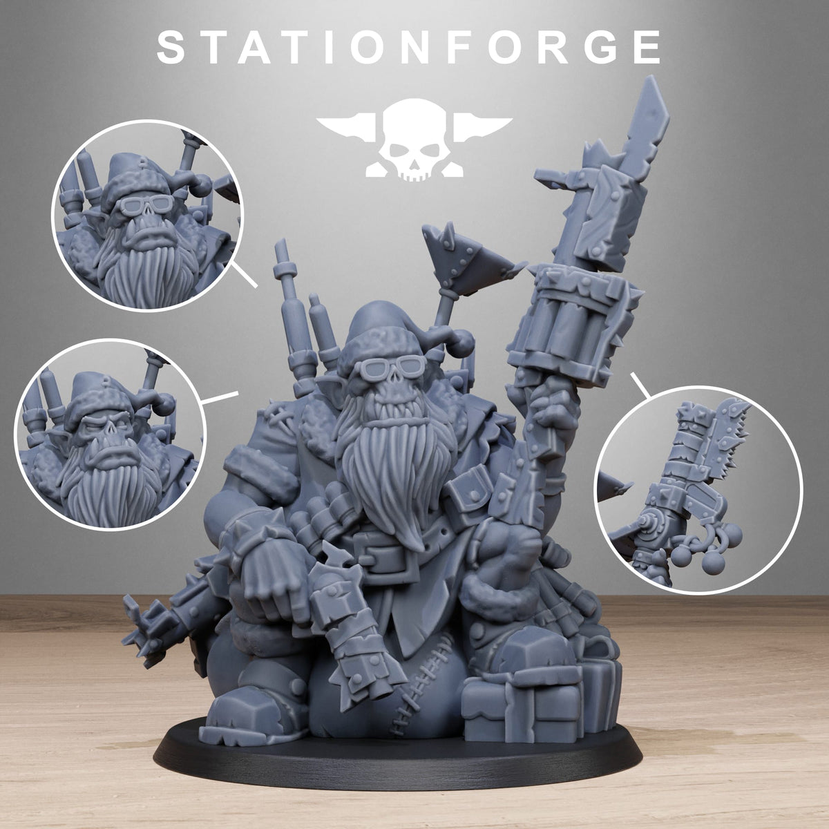 Orkaz Santa Chaos by Stationforge