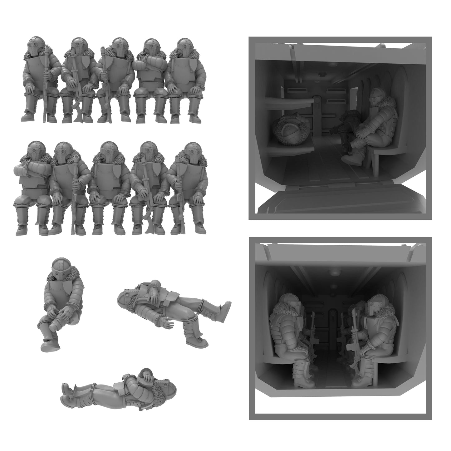 Lunar Auxilia Satyr Passengers - set of 13 (Sculpted by ThatEvilOne)